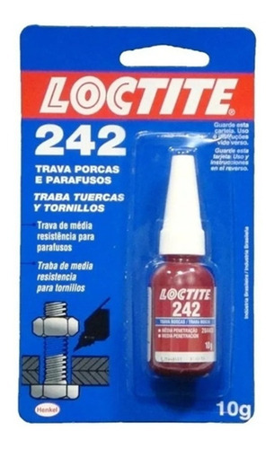 Fijador Traba Roscas Resistencia Media 10gr Loctite 242