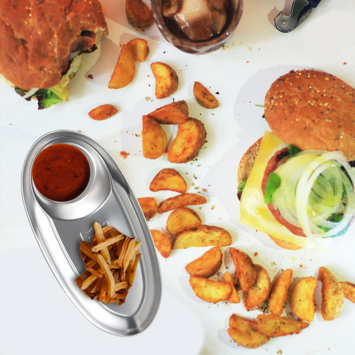 Prato De Batatas Fritas Bandeja De Café Da Manhã Pequena