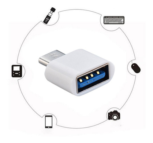 Adaptador Usb A V8 Plastico