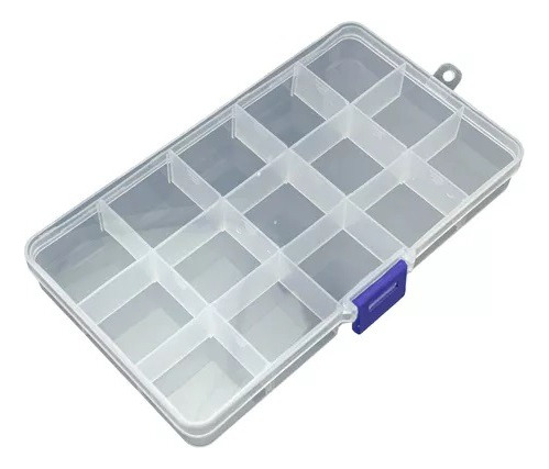 Caja Organizadora De Plástico Bisutería Beads 15 Divisiones