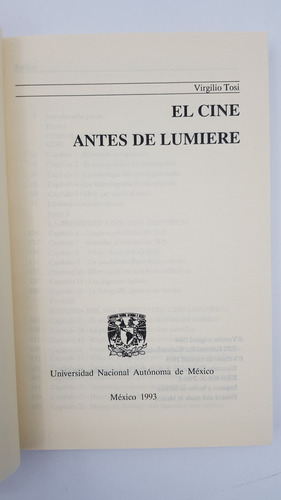 Libro El Cine Antes De Lumiere Editorial Unam 1993