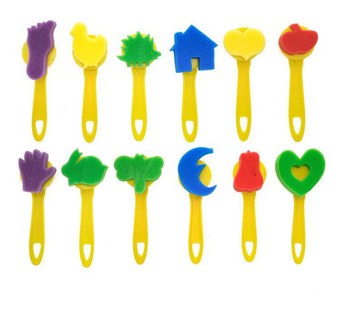 Kit De Pinceles Para Pintar Con Esponja De Aprendizaje