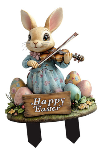 Estaca De Conejo De Pascua, Estaca Decorativa De Estilo B