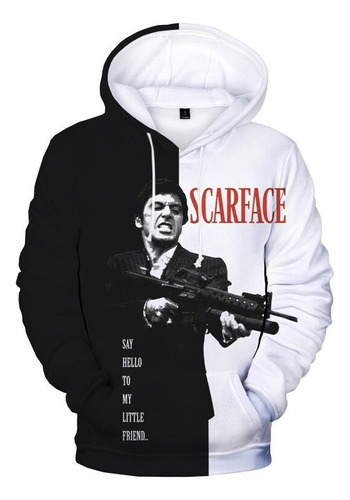 Sudadera Con Capucha Con Estampado 3d De La Película Scarfac