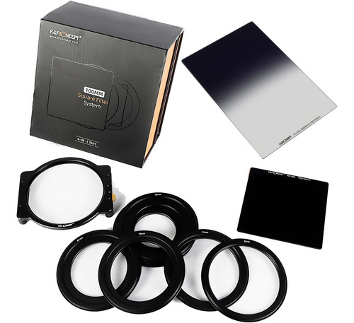 Imagem 1 de 7 de Filtro Nd1000 100x100mm + Suporte + Nd Graduado Gnd8 0.9 Kf