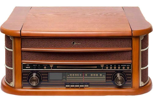 Imagem 2 de 9 de Vitrola Raveo New Opera Bt Toca-discos Cd Bluetooth Radio Fm