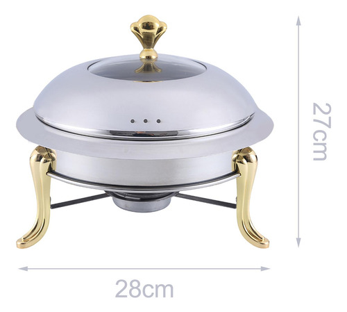 Catering Warmer Set Calentadores De Alimentos Dorado