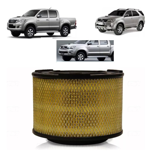 Filtro De Ar Hilux 2.5 2005 2006 2007 2008 2009 2010 2011