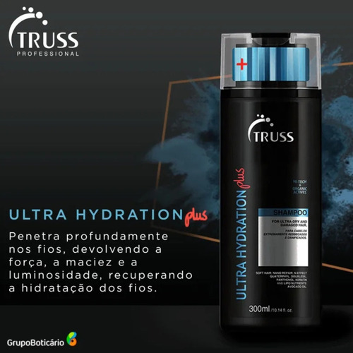 Shampoo Ultra Hydration Plus 300ml Truss Ultra Hidratação
