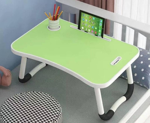 Mesa Cama Pagable Para Notebook Con Bandeja Y Portavaso