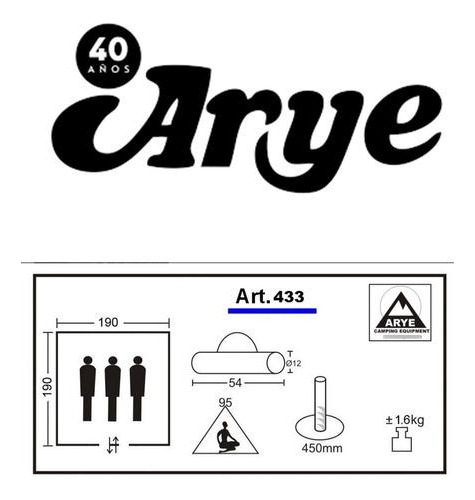 Carpa Arye Minipack Camuflada Para 3/4 Personas Oferta
