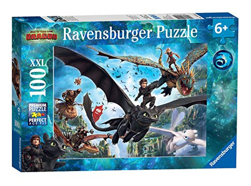 Ravensburger Cómo Entrenar Su Dragón 3, Xxl 100pc Bi98d