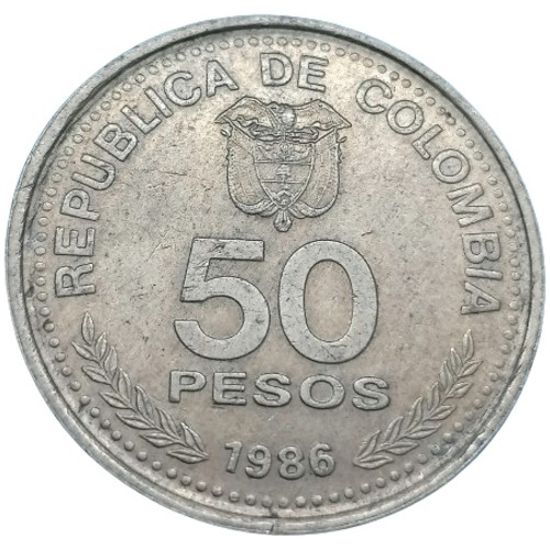 Colombia Moneda 50 Pesos 1986