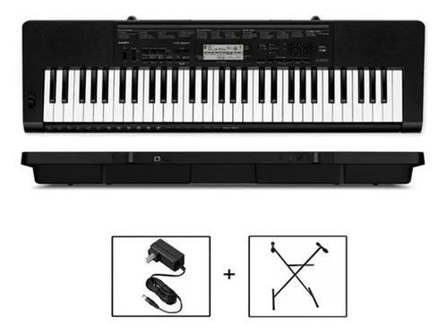 Casio Ctk3500 Teclado 61 Teclas Sensitivo + Fuente + Soporte