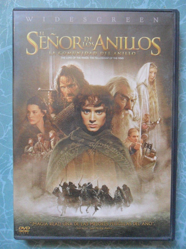 Dvd El Señor De Los Anillos La Comunidad Del Anillo