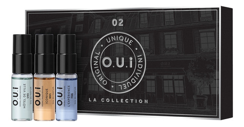 Perfume O.u.i La Collection 02 Eau De Parfum Masculino 3 fragancias diferentes com 5ml cada