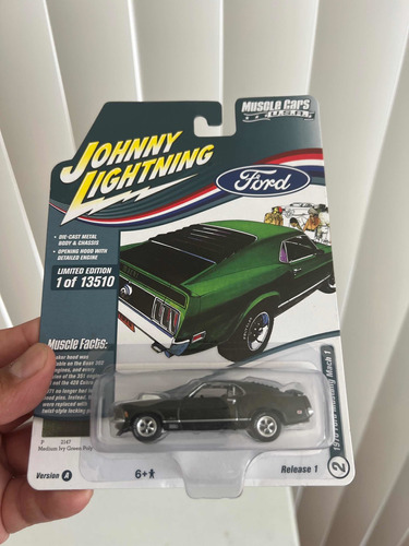Johnny Lightning 1/64 1970 Ford Mustang Mach 1 Ruedas Goma