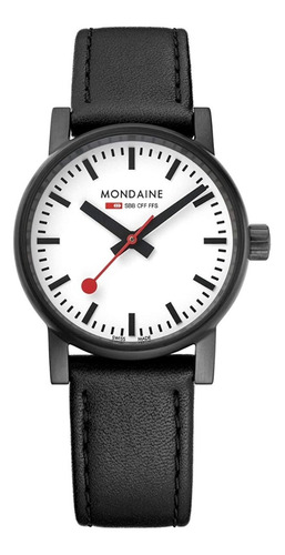 Reloj Suizo Original Mondaine Clase Sbb Para Mujer 30mm