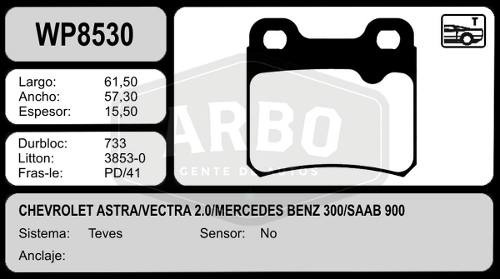 Pastilla Freno Chevrolet Opel Vectra Astra Kadett  Wildbrake