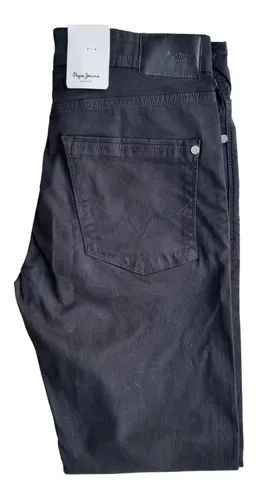 Pantalon Negro Hombre Gabardina