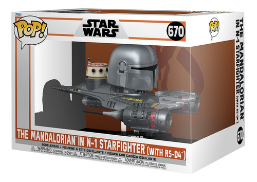 Funko Pop! 670 The Mandalorian In N-1 Starfighter With R5-d4