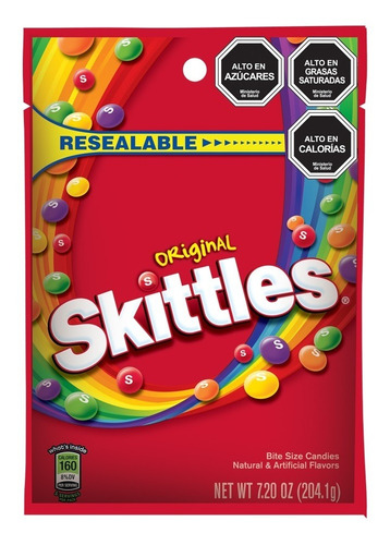 Skittles Original Caramelo Masticable 204g