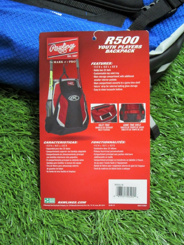Rawlings Mochila R500 Bat Pack / Baseball Adulto - Infantil