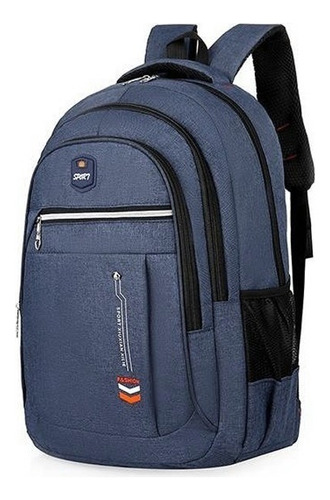 Mochila Escolar Oficina Gym Viaje Back Pack Casual 1533 S Color Azul