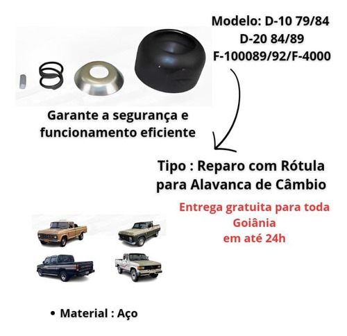 Reparo Com Rótula Alavanca Câmbio 240f F-1000 89/92/f-4000