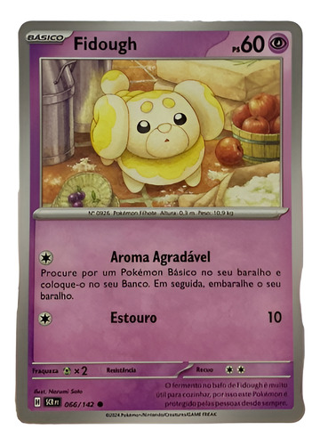 Card Pokemon Fidough (066/142) Normal Edição Escarlate E Vio
