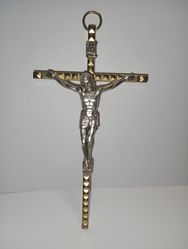 Crucifijo Antiguo, Bronce, 11 Cm. X 6 Cm 