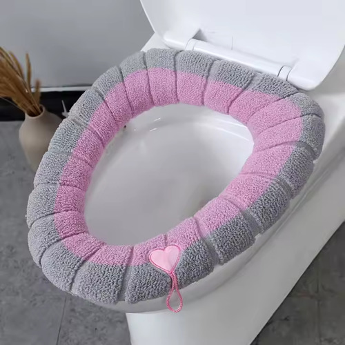Capa De Vaso Sanitário Assento Almofada Sanitária Lavável Cor Rosa Luctec