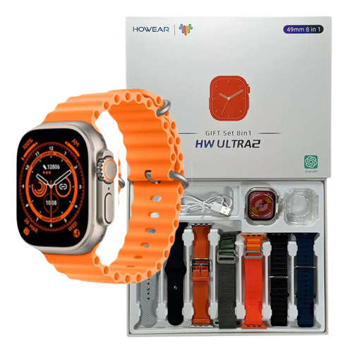 Relógio Smartwatch Hw Ultra2 Com Chat Gpt + 7 Pulseiras