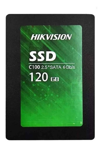 SSD Hikvision Solid 120 GB C100 2.5 Sata3 6,0 gbps Cor preta Tamanho 2,5