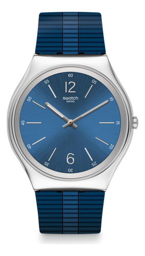 Reloj Swatch Bienne By Day Ss07s111 Color de la correa Azul