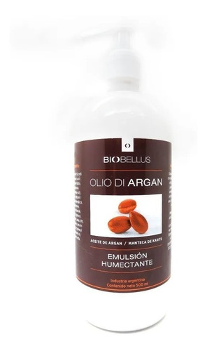 Emulsion Aceite Argan Y Karite Humectante 500ml Biobellus