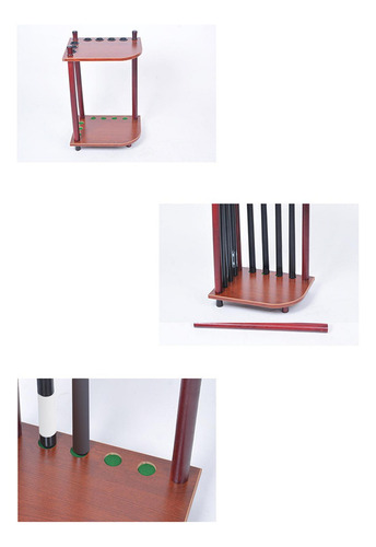 Tai Soporte De Suelo For Taco De Billar De Madera Maciza Con
