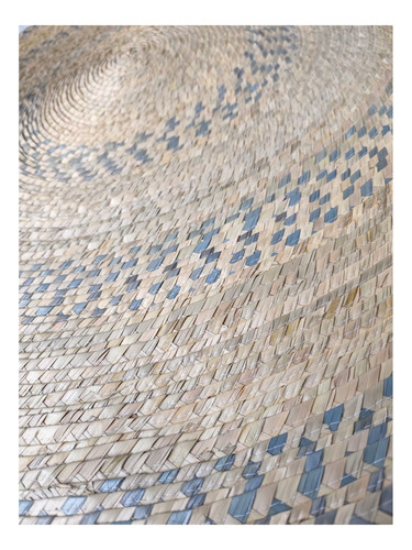 Tapete Modelo Armadillo Aqua 150cm Circular Redondo Palma