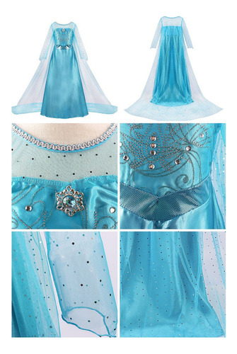 Vestido De Princesa De Cumpleaños Infantil Frozen 2 Elsa