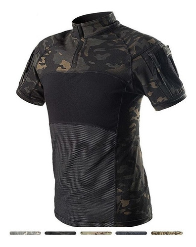 Camisa Militar De Camuflaje Para Hombre, Camisa Táctica