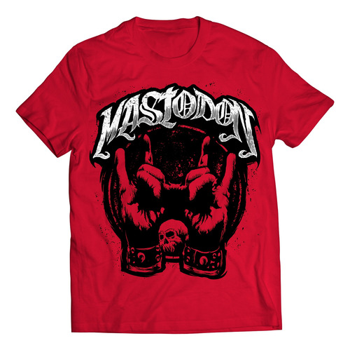 Camiseta Oficial Mastodon Red Devil Horns Rock Activity