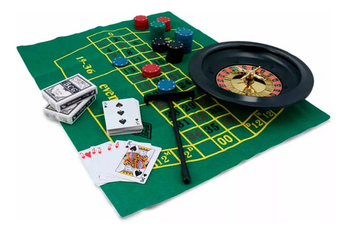 Juego De Mesa De Ruleta De Casino Con 100 Fichas Y Cartas