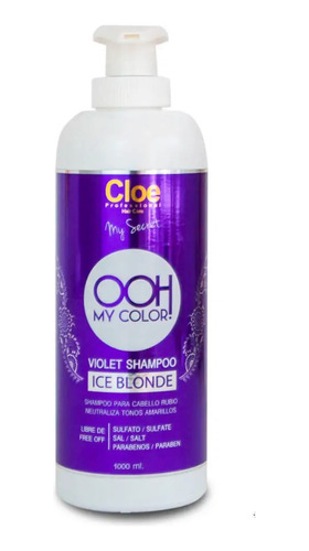 Ooh My Color Cloe Shampoo Violeta Cabello Rubio 1 Litro