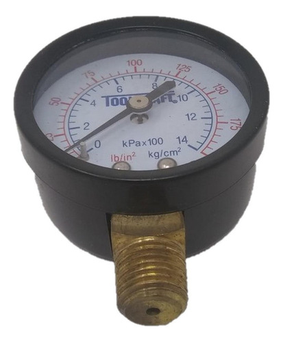 Manometro De Presion Toolcraft Pressure Gauge 200psi ¼ Npt