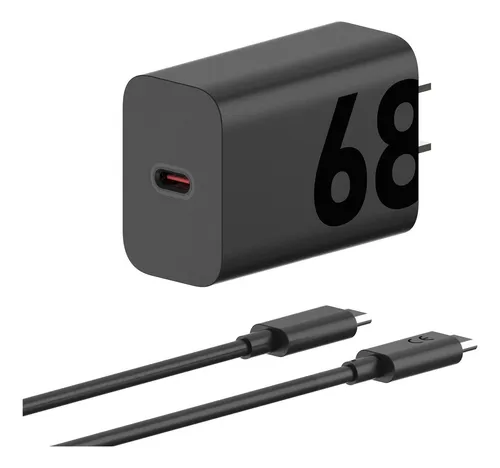 comprar Cargador Motorola 68w Tipo C Usb Tipo C De Pared Con Cable Carga Rápida Negro
