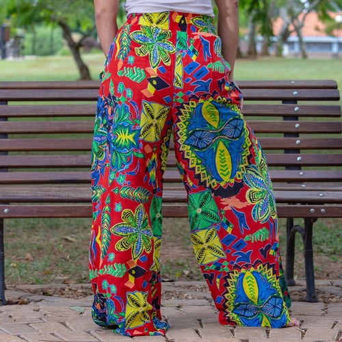 Imagem 5 de 6 de Calça Psicodélica Boho Hippie Indiana