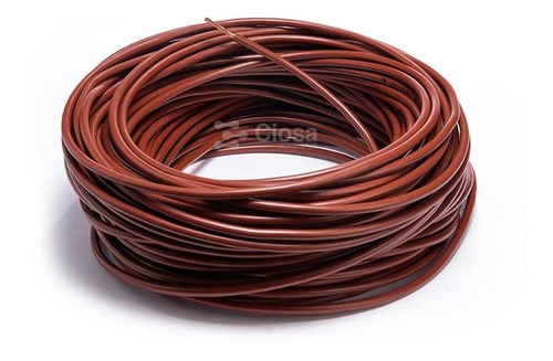 Cable Flexible Automotriz Calibre 14 Café Rollo 30 Mts