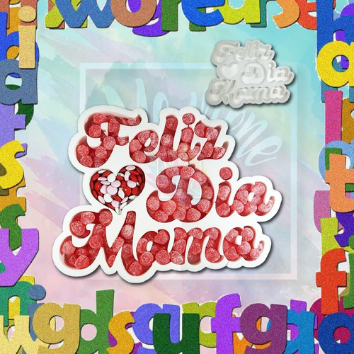 Bandeja En Polifan Polyfan Frase Feliz Dia Mama