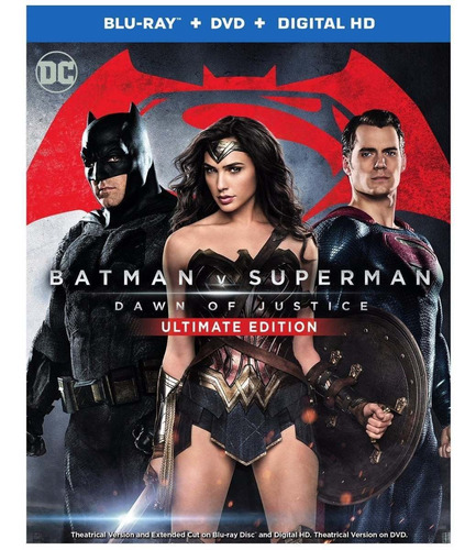 Blu Ray Batman V Superman Dawn Justice Dvd Ultimate Dc