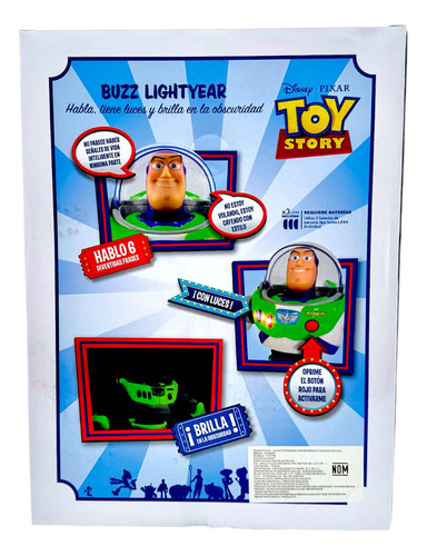 Toy Story 4 Buzz Lightyear Luz Y Sonido Y Fluorecente Disney